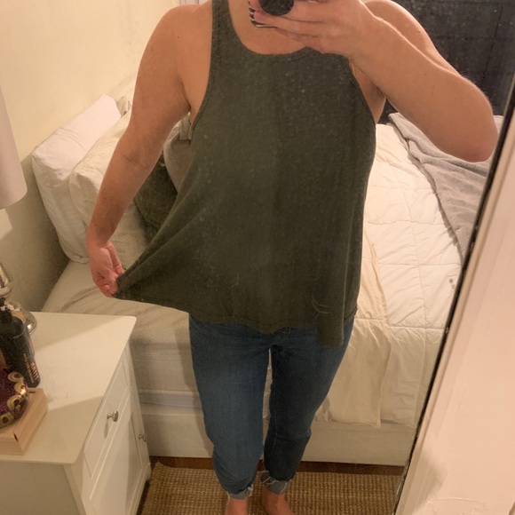 Free People Dark Green Tank Top - Picture 6 of 7